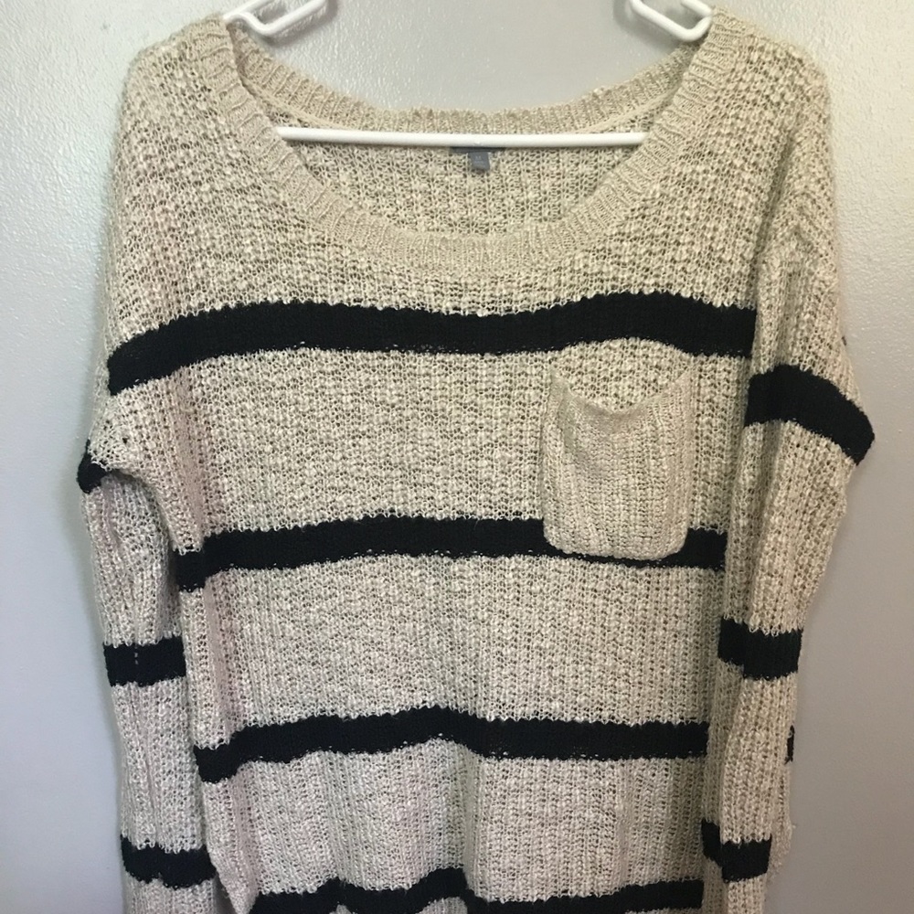 Knit striped sweater